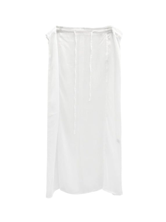 Sheer See-through Layered Long Skirt