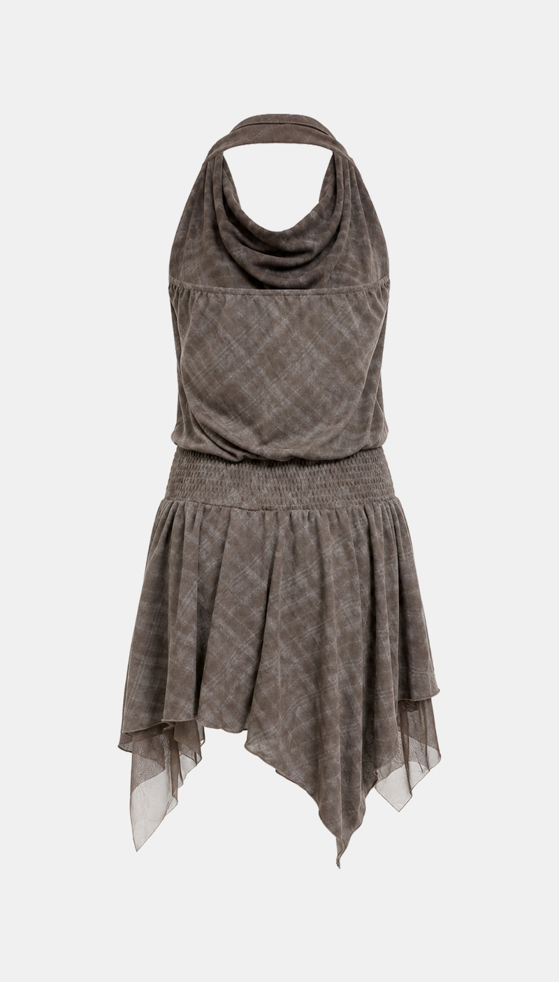 Elina Draped Halter Dress