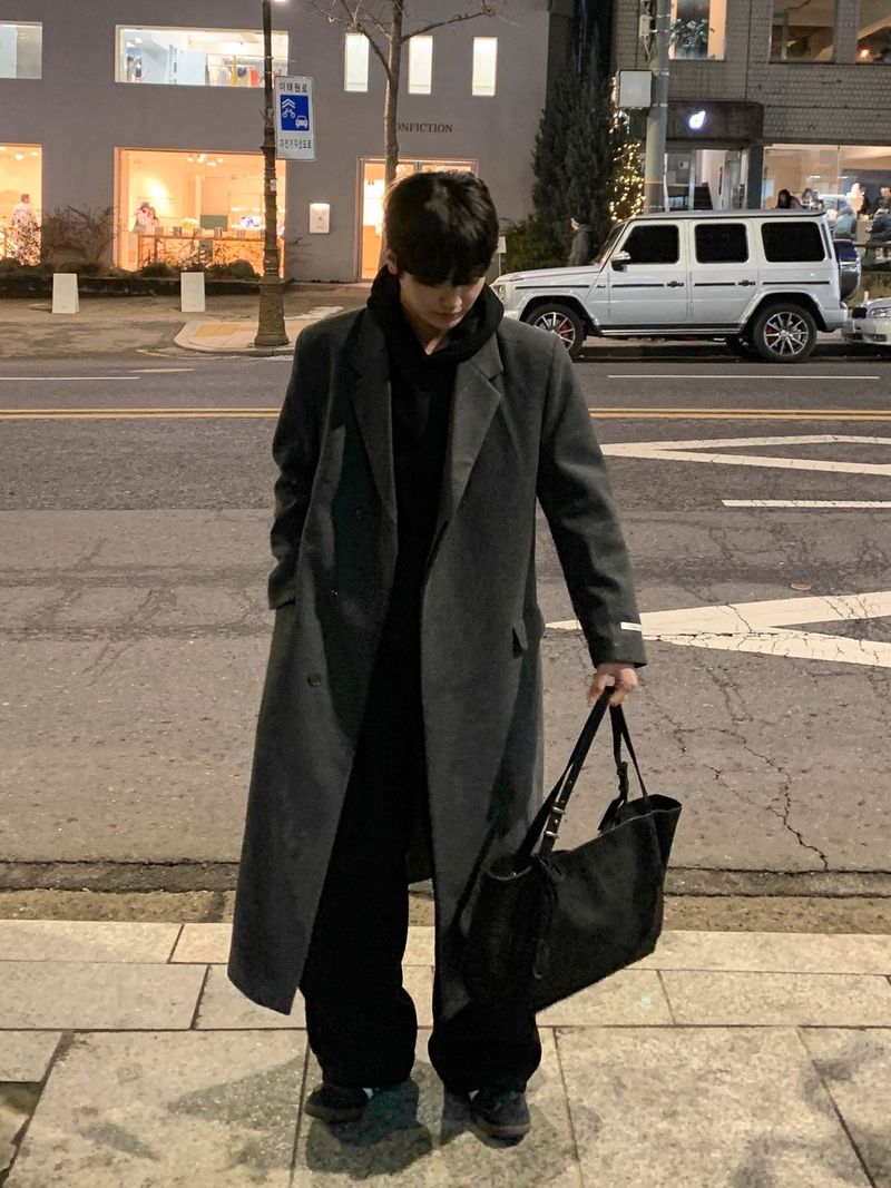  [Premium] Metin Hidden Maxi Wool Coat