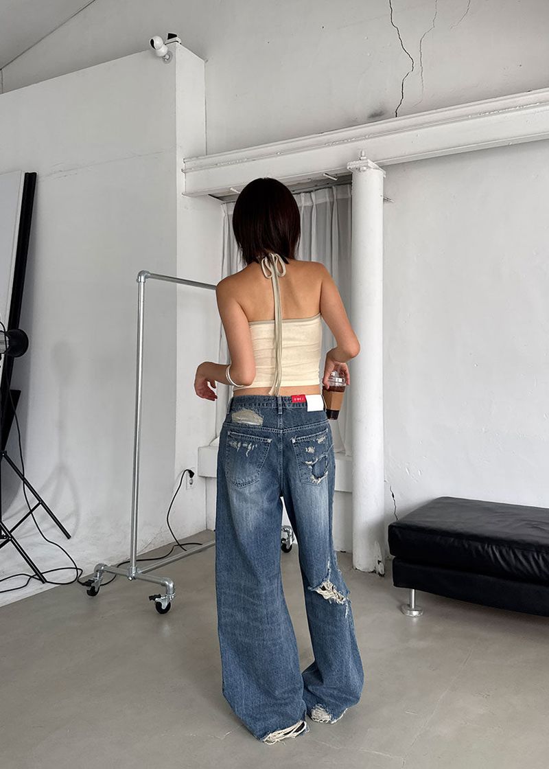 SUN DAMAGE WIDE PANTS (S-L)