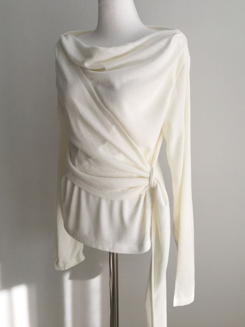 Cross strap drape T