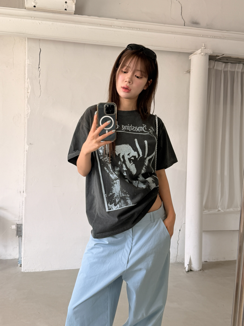 cotton wide chino pants