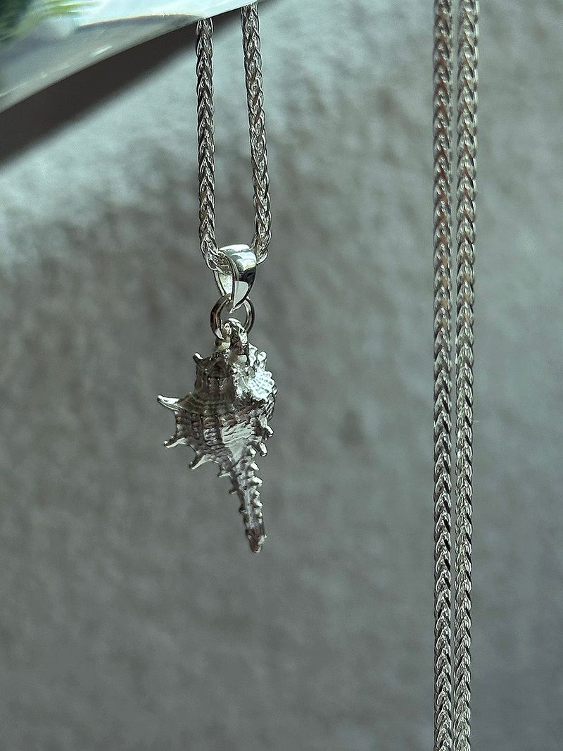 [925silver] Top shell necklace
