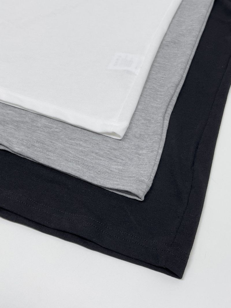 Boatneck Button Loose Fit T-shirt