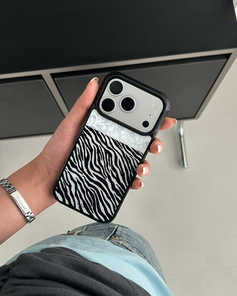 [MADE] Wild Zebra  Lace phone case