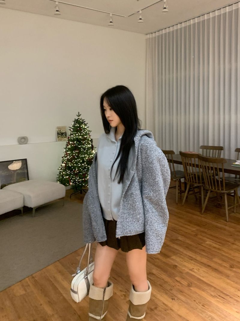 [UNISEX] from Mix Hood Coat Jacket