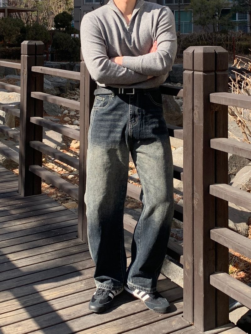 Side Denim Pants
