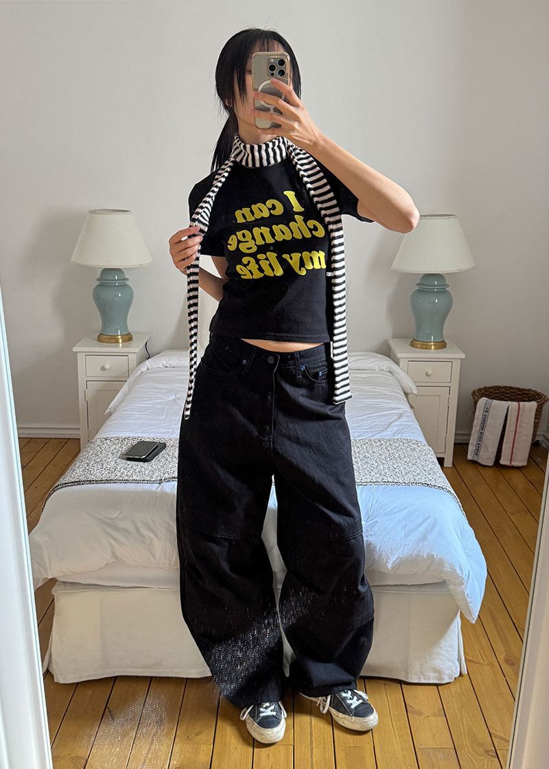 BLUE POINT BLACK PANTS