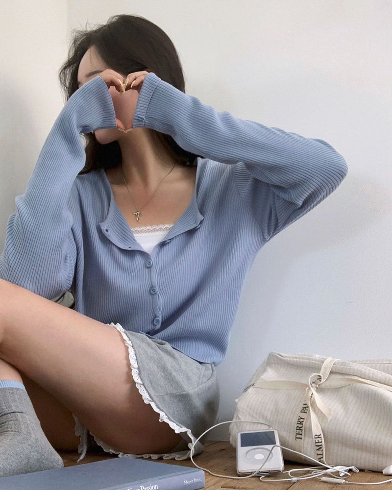 [BELLIDE MADE] Solve Round Rib Cardigan