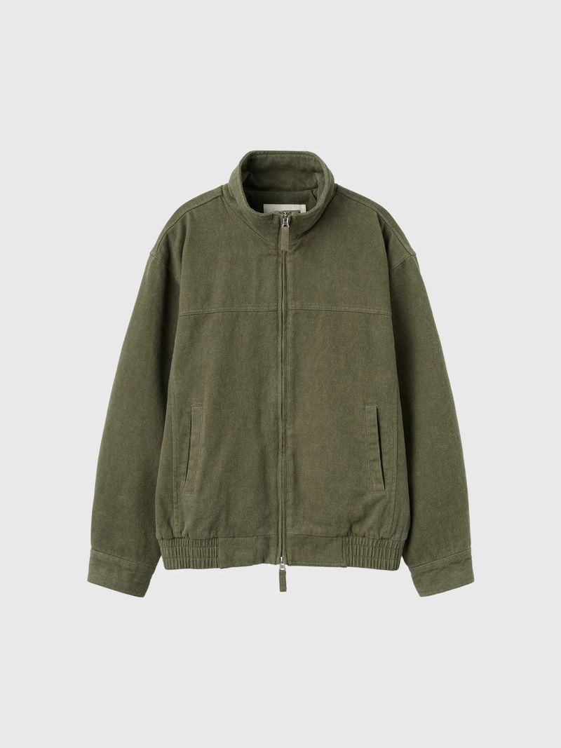 VINTAGE WASHED COTTON BLOUSON JUMPER