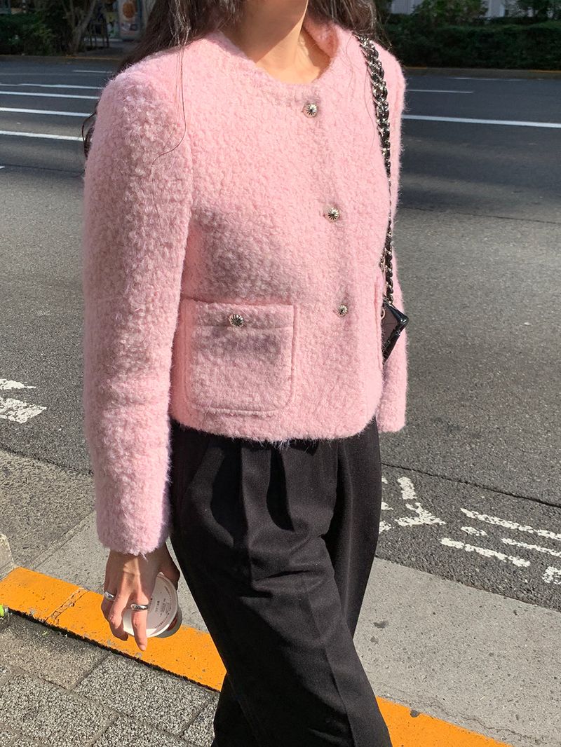 [MADE] [Wool Napping] Winter Warm Pintuck Wide Slacks