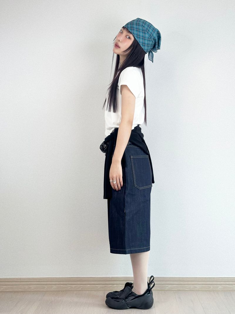 Raw Denim Bermuda Shorts