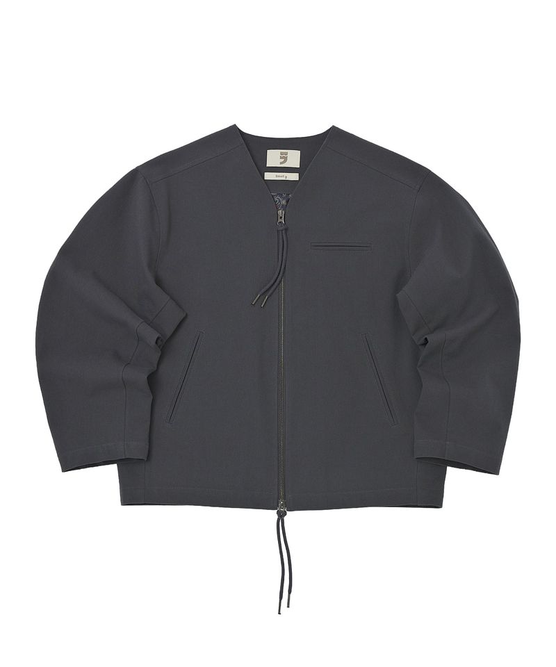 EARTH COTTON Y ZIP-UP JACKET (Charcoal)