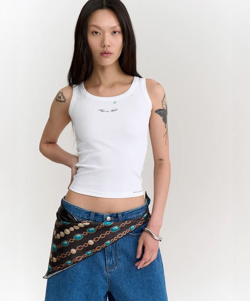 Ribbed Sleeveless Top