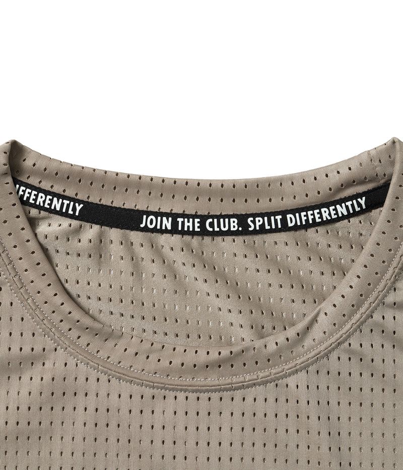 Air Vent Solid T-Shirt (Cement Beige)