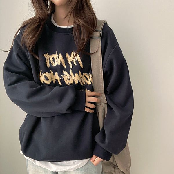 Rudy lettering oversized sweatshirt