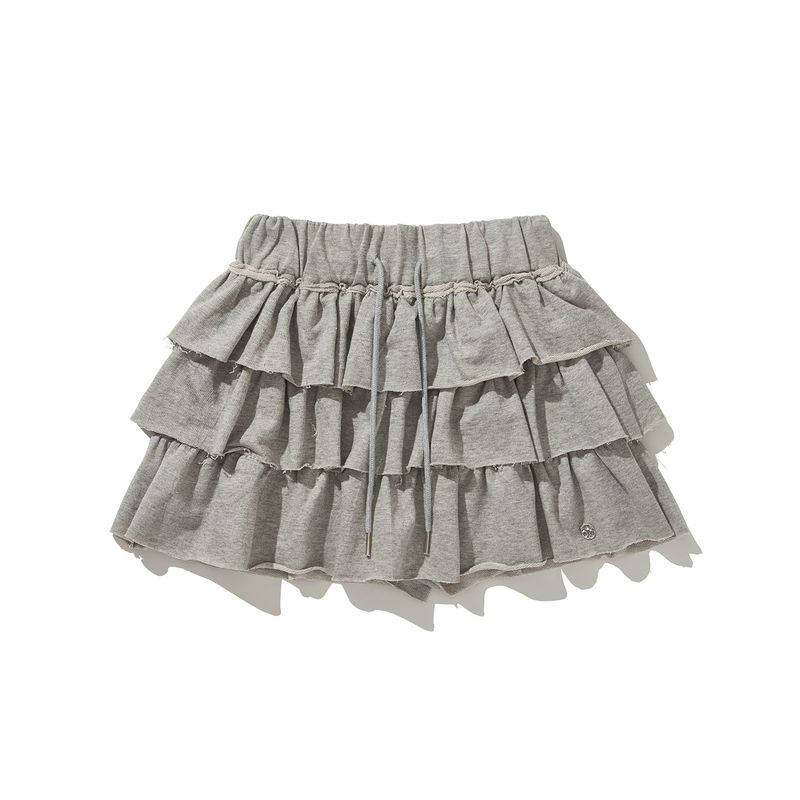 (DUC) Tutu Cotton Skirt Pants Gray