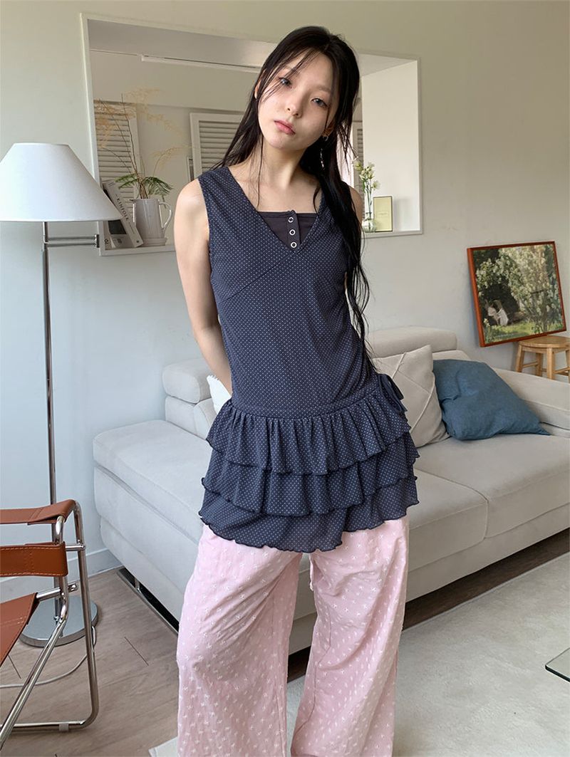 DOT CANCAN LAYERED DRESS (3C)