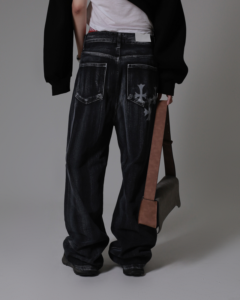 The cross denim (Unisex)