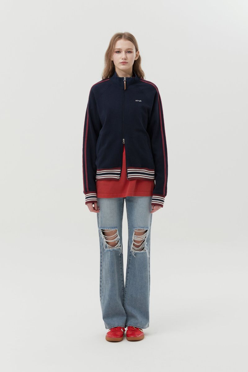 PUNK TRACK ZIP UP [DARK NAVY]