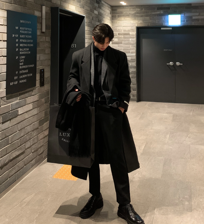Divine Dart Maxi Overfit Wool Coat