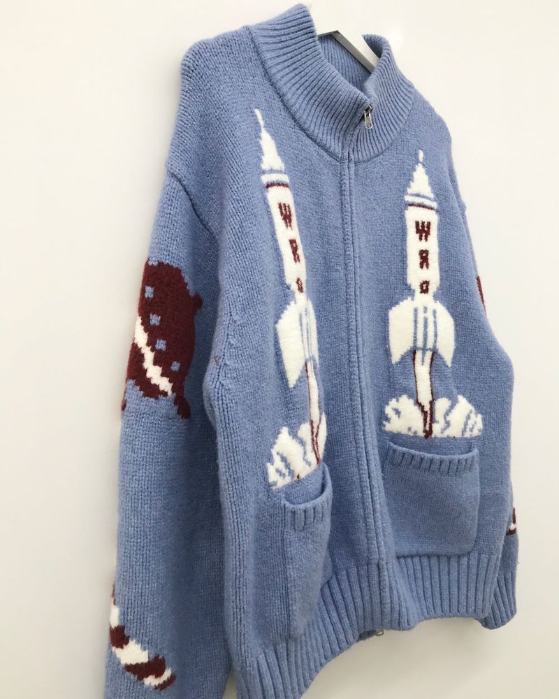 Hubble High Neck Knit Zip-Up (2 Colors)