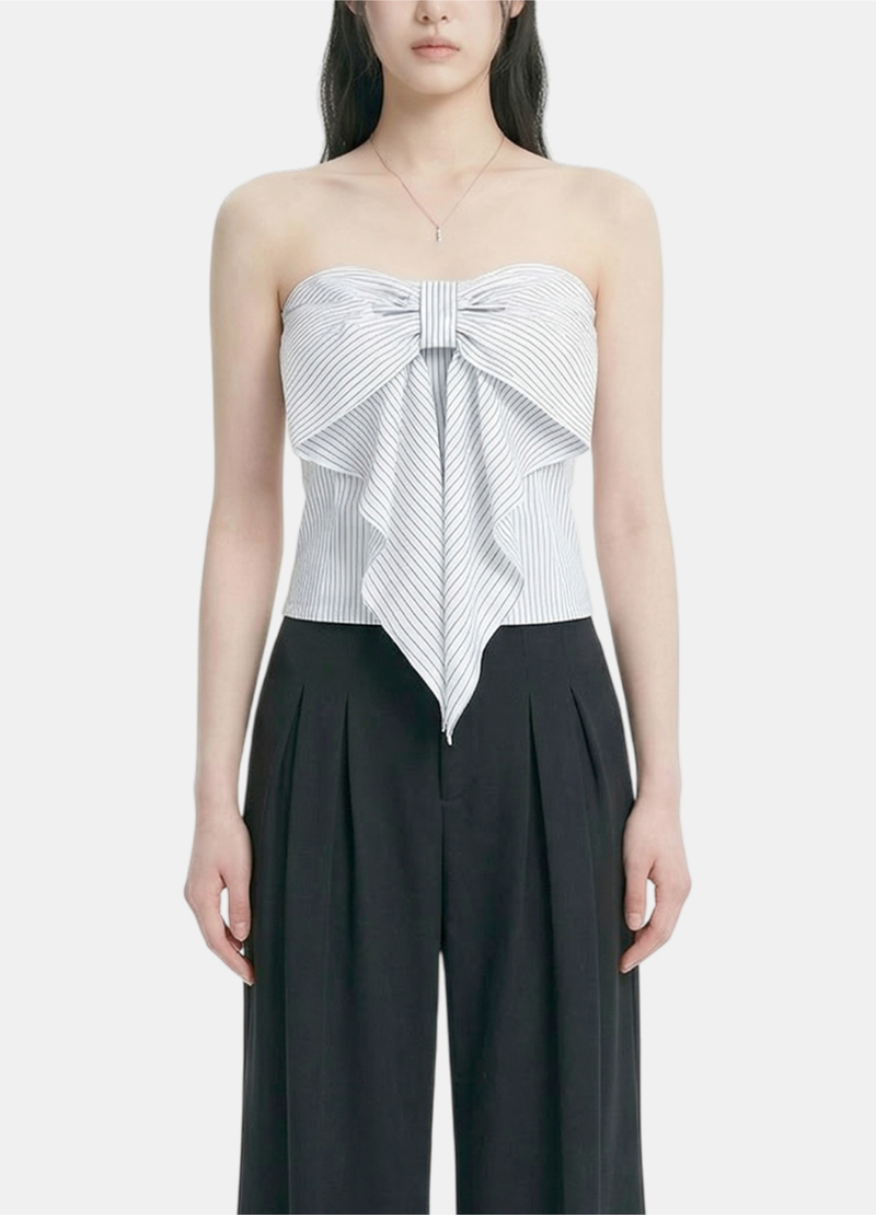 Noel Stripe Bustier Top