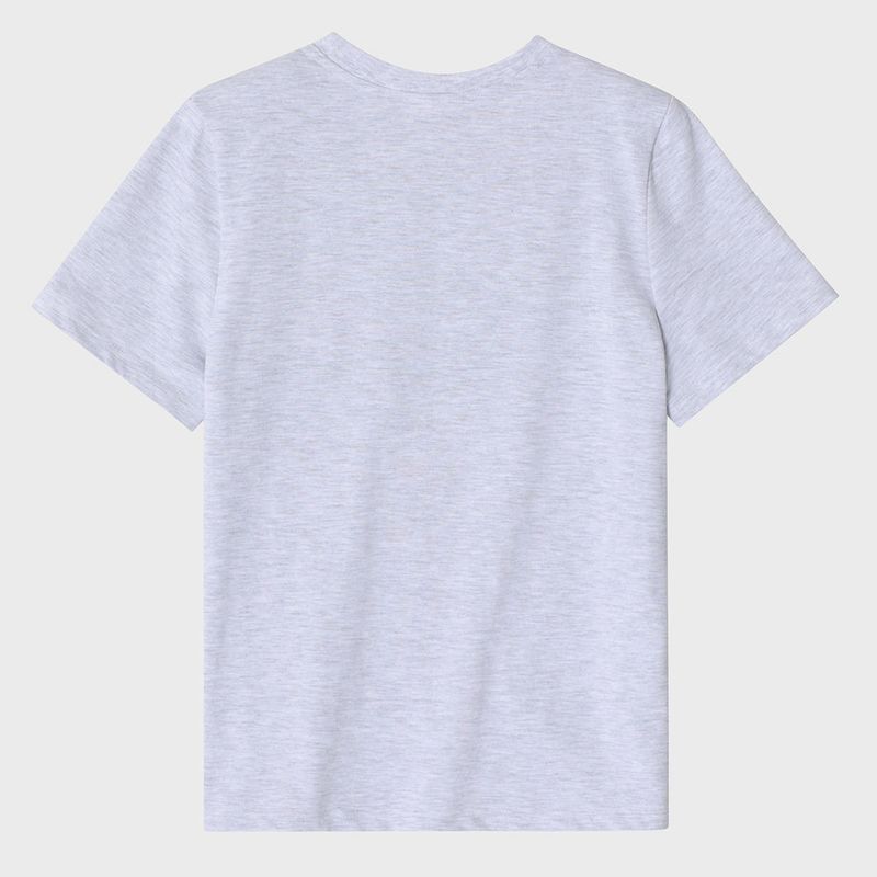 Campus Lover With Star Crew Neck Light Gray Women's Short-Sleeved T-Shirt [For women]