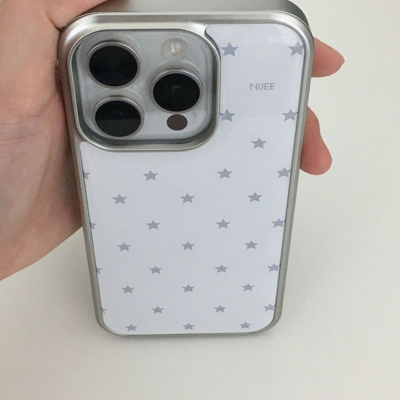 shop.nuee（ショップニュイ）の「s.star white case  (silver epoxy)（Smartphone Accessories）」