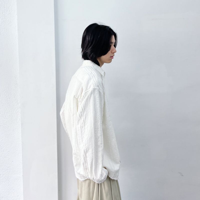 Frayed Textured Shirt