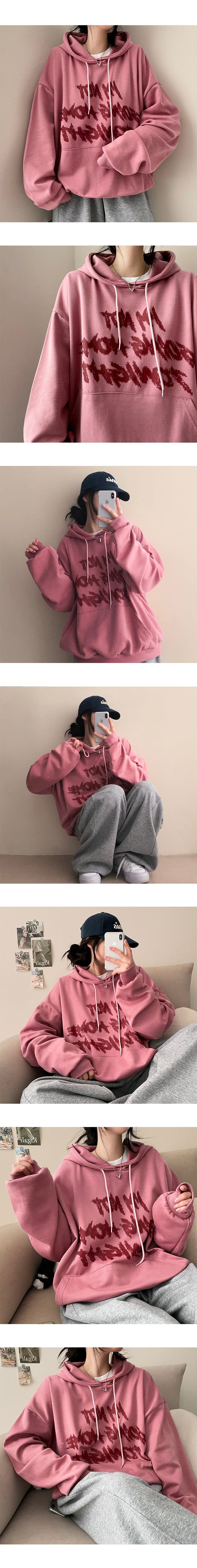 Vaj Lettering Over Hoodie