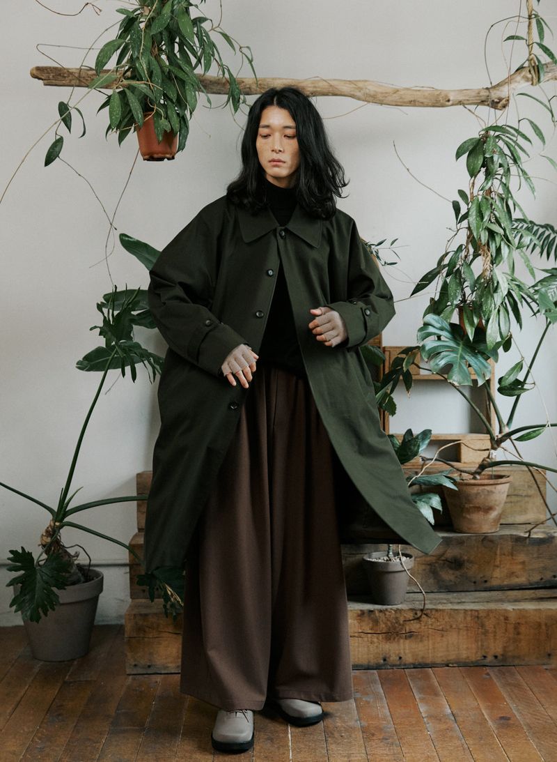 unisex mac coat khaki