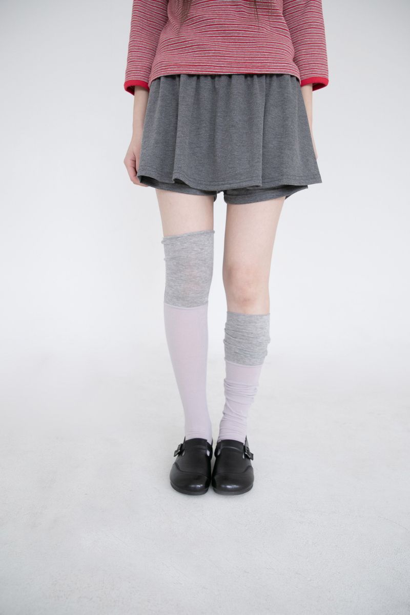 color layered light knee socks(3colors)