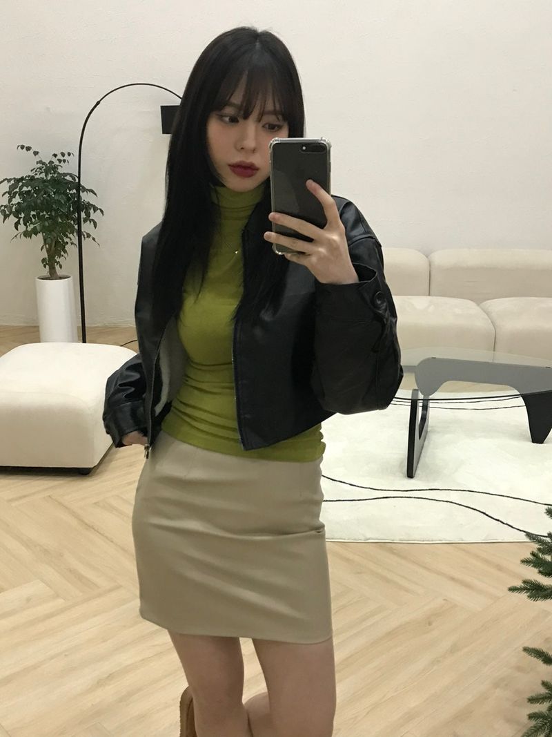 Malo short leather jacket