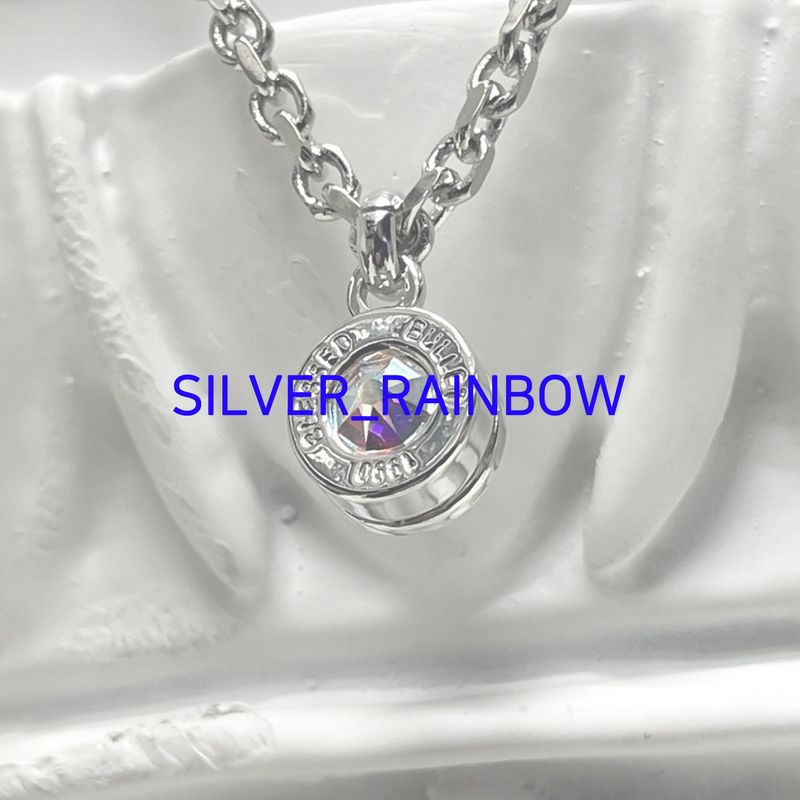 Bullet Back Necklace_silver