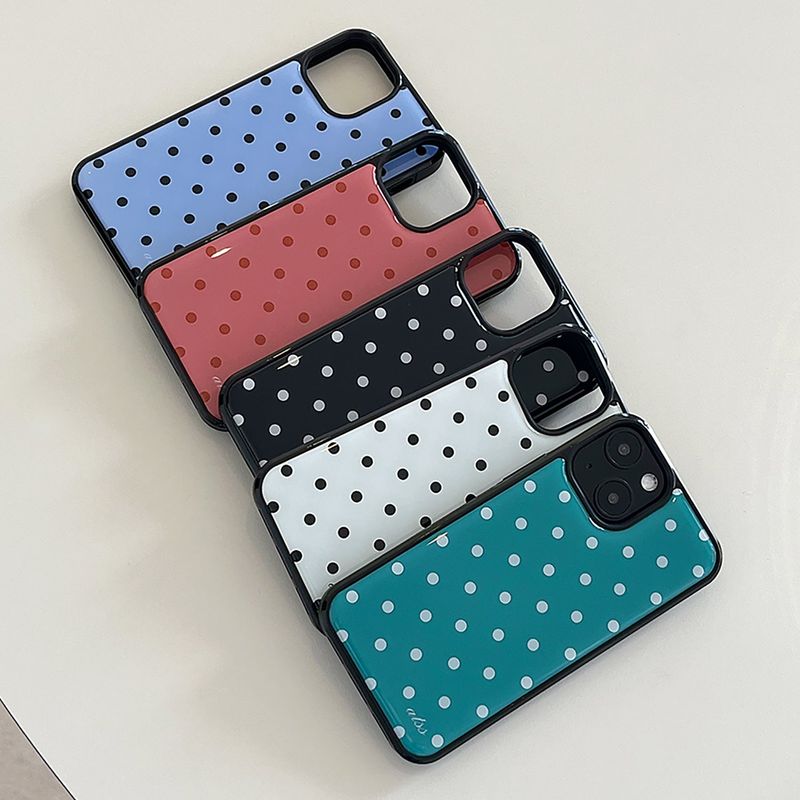 dot epoxy bumper case(strawberry)