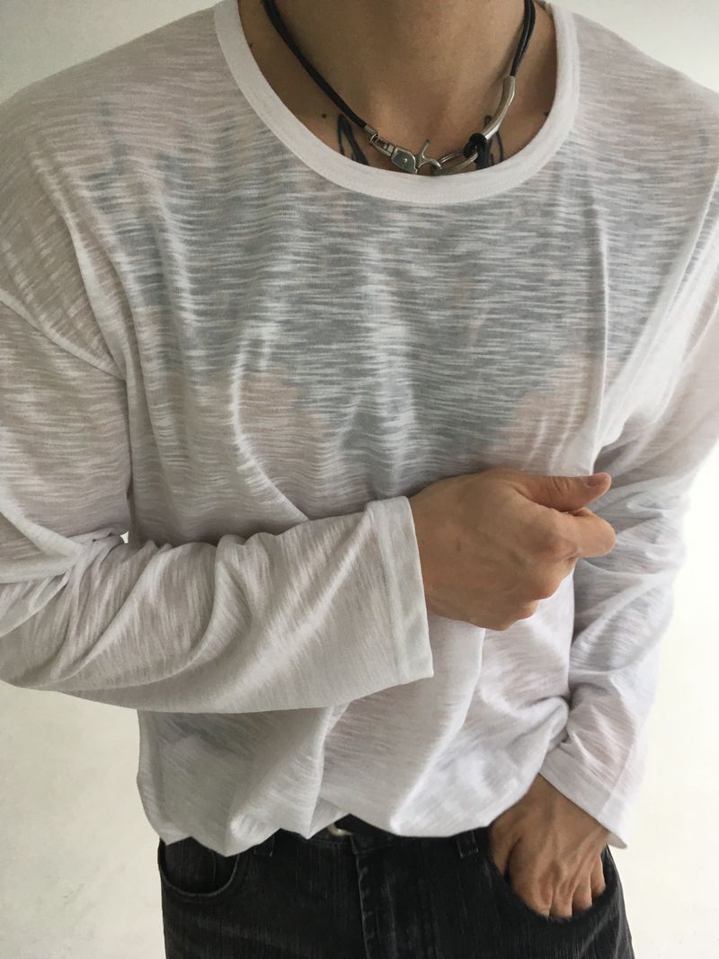 see through long sleeve(3colors)