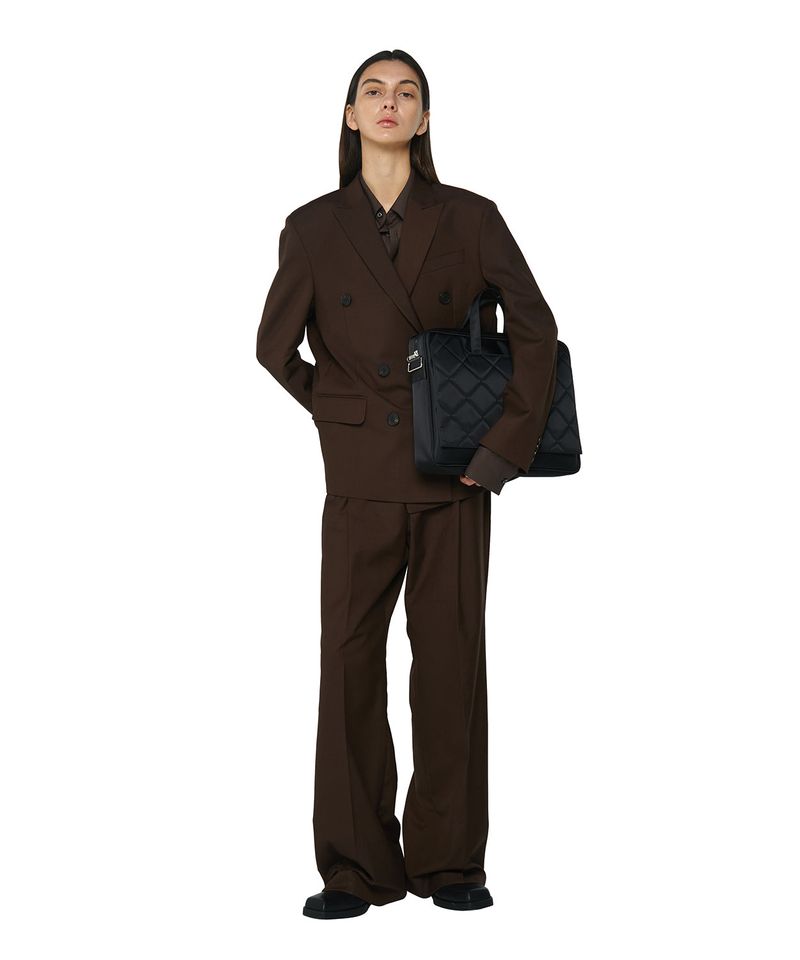 Nylon Quilted Briefcase