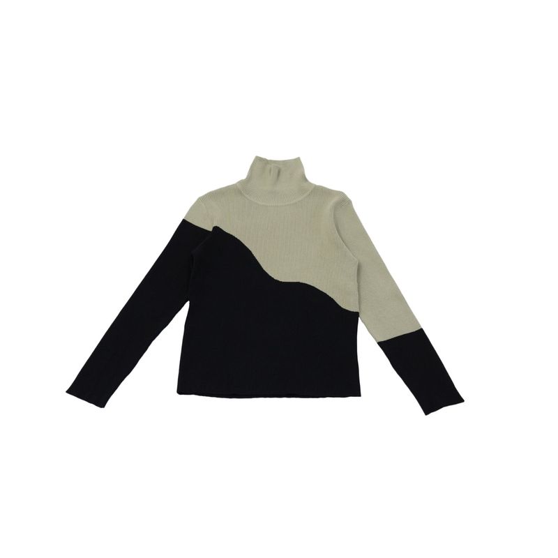 bicolor turtleneck