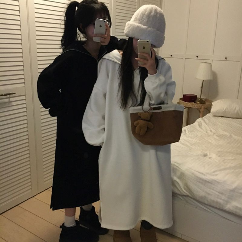 [BELLIDE MADE] Blanket, double-sided raised sailor long dress