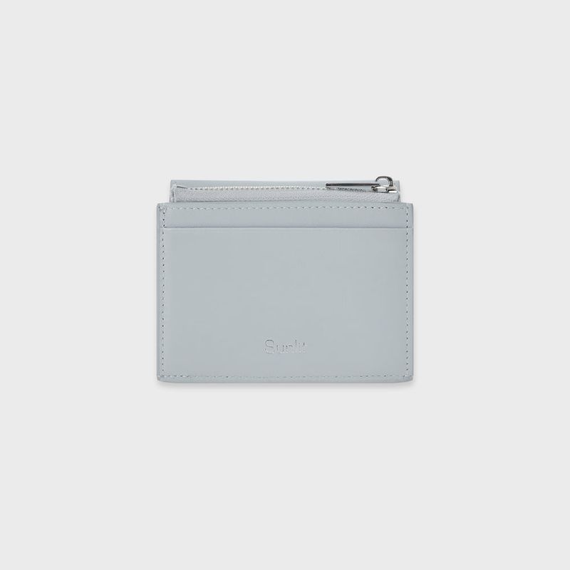 Sunlit Zipper Card Case (Mid Gray)