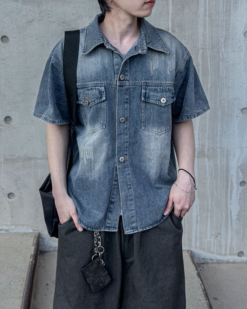 Weather Half Denim Jacket