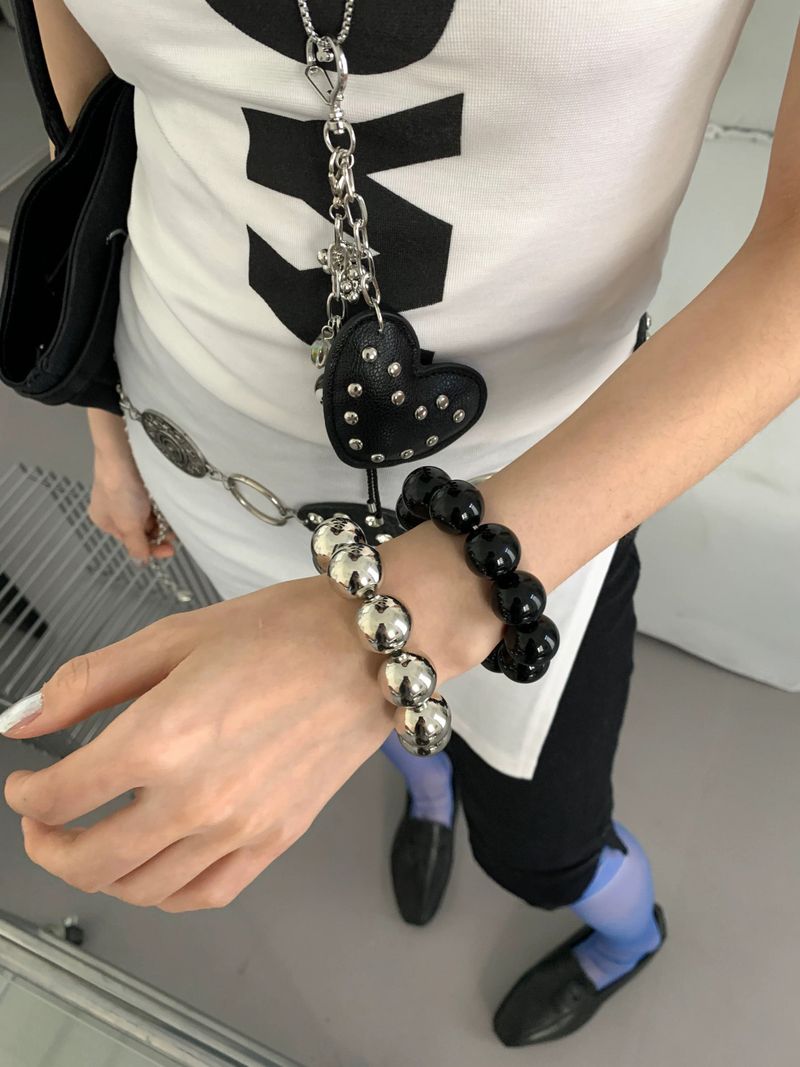 House of haus（ハウス オブ ハウス）の「Metal acrylic ball bangle(2Set)（Accessories）」