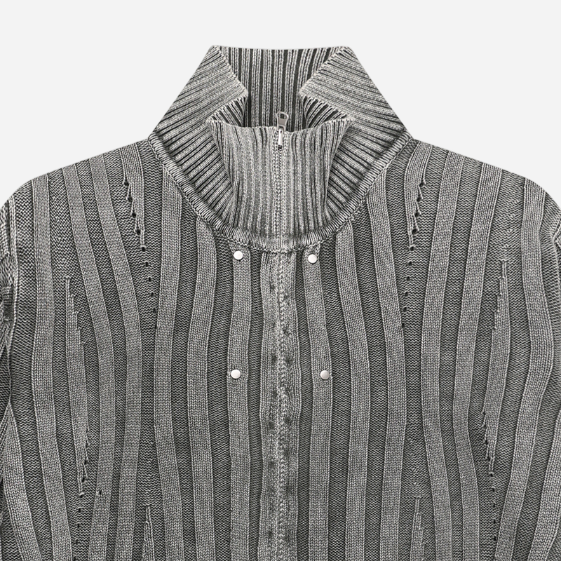 Nex Pigment Knit Zip-up