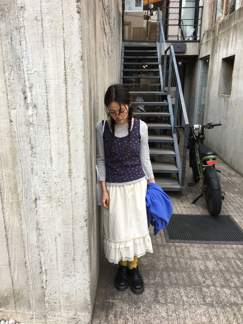 Pudding Ruffle Skirt (2color)