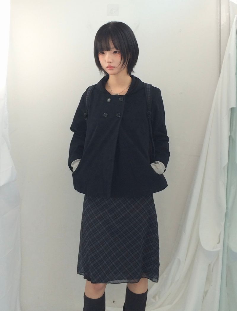 Modern Double A-Fit Short Coat