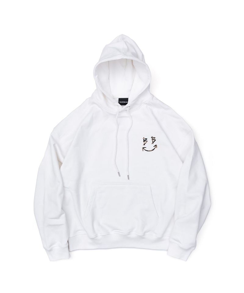 BBD Leopard Classic Smile Logo Hoodie (White)