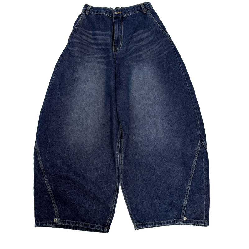 wacks balloon denim pants