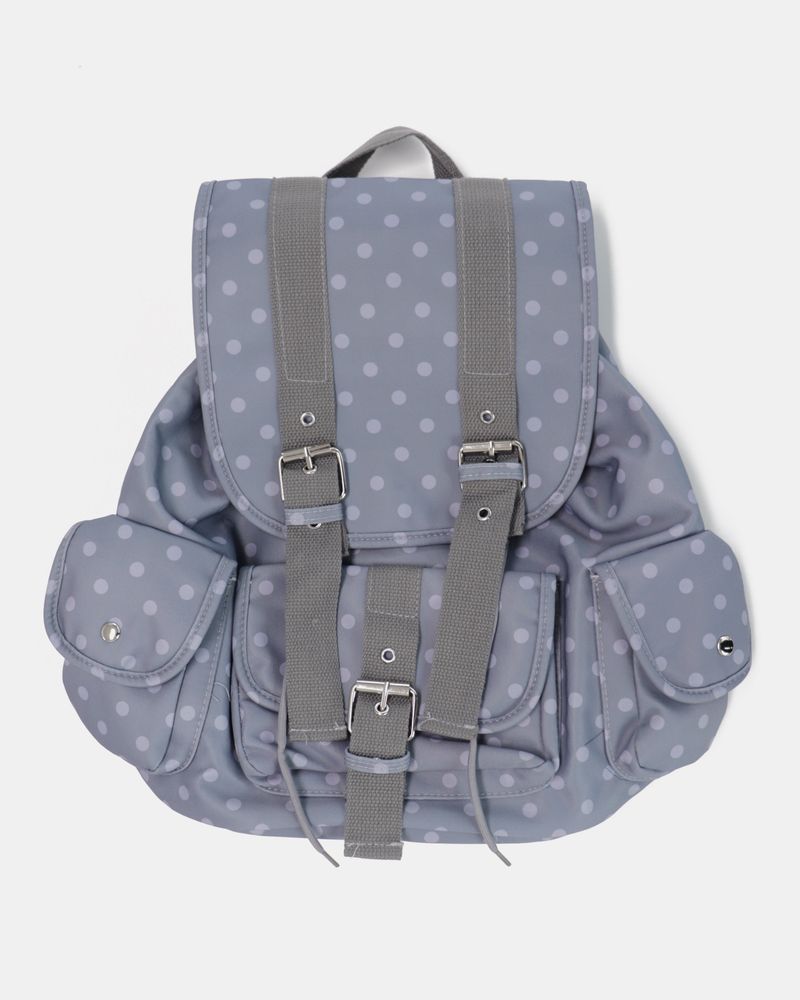 Mookin dot buckle pocket backpack