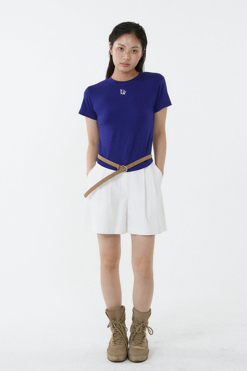 TENCEL PETIT TEE_COBALT